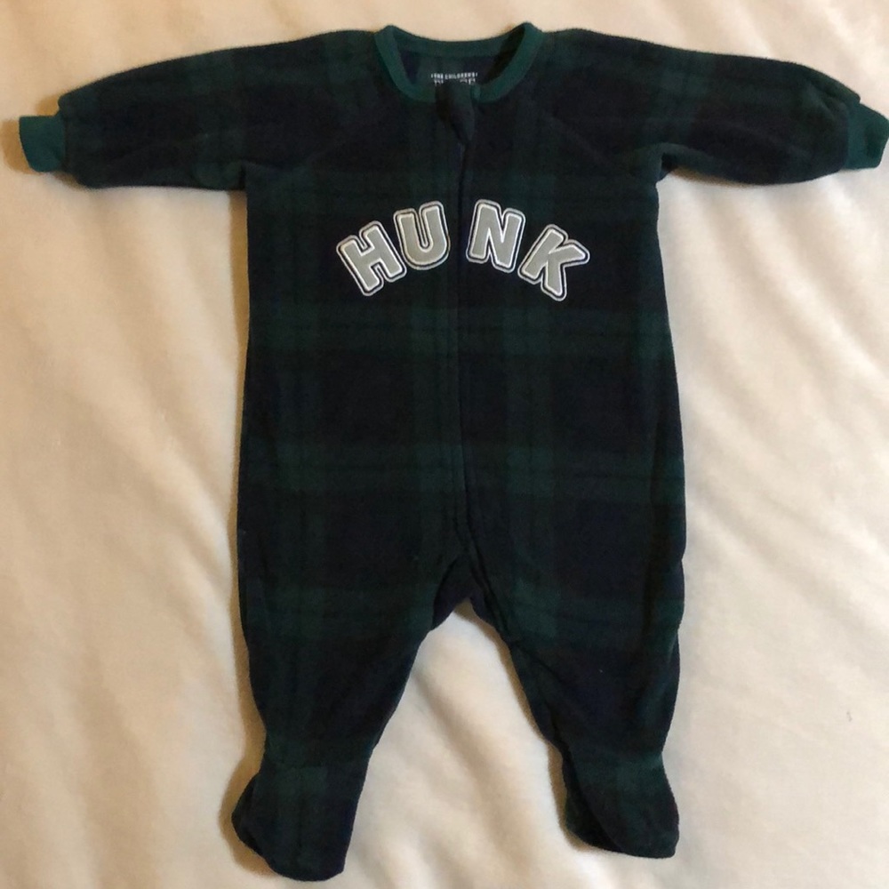 Long Sleeve Fleece Baby Onesie